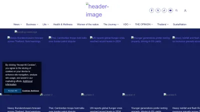 Screenshot of Nationthailand.com