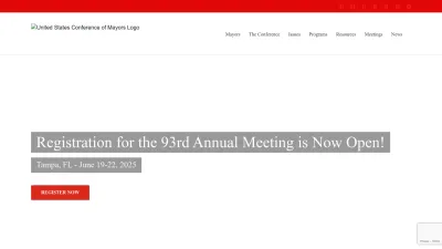 Screenshot of Usmayors.org