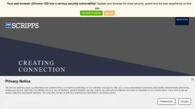 Screenshot of Scripps.com