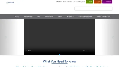 Screenshot preview of nysscpa.org
