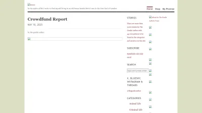 Screenshot of Spitalfieldslife.com