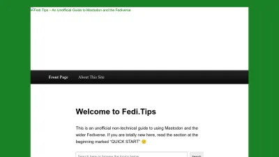 Screenshot of Fedi.tips