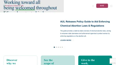 Screenshot of Aul.org