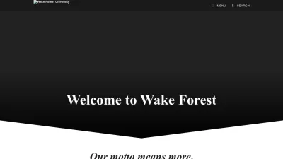 Screenshot of Wfu.edu