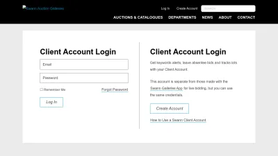 Screenshot of Catalogue.swanngalleries.com