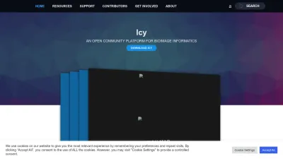 Screenshot of Icy.bioimageanalysis.org