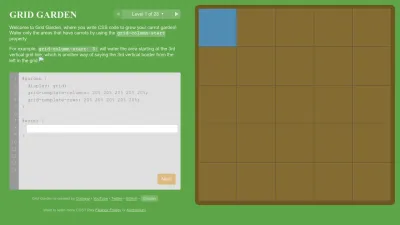 Screenshot preview of cssgridgarden.com