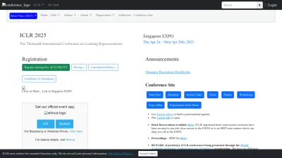 Screenshot of Iclr.cc