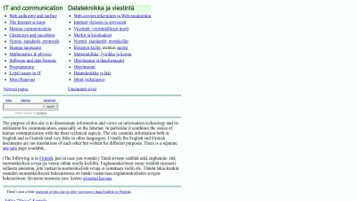 Screenshot of Jkorpela.fi