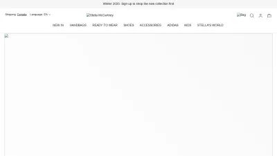Screenshot of Stellamccartney.com