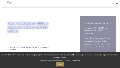 Screenshot of Bnr.ro