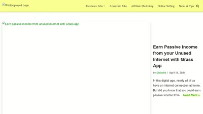 Screenshot of Webemployed.com