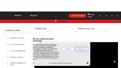 Screenshot of Texastech.com
