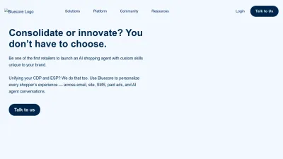 Screenshot of Bluecore.com