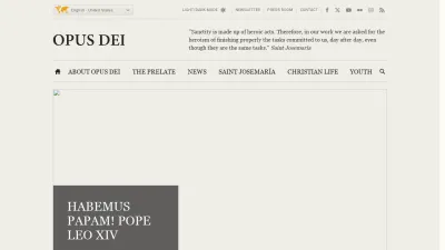 Screenshot of Opusdei.org