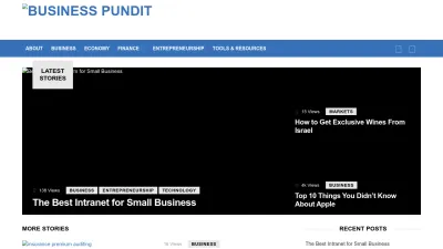 Screenshot of Businesspundit.com