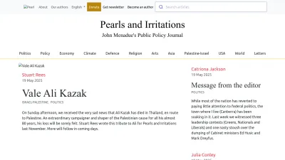 Screenshot of Johnmenadue.com