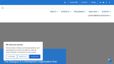 Screenshot of Thedialogue.org