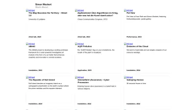 Screenshot of Simonweckert.com