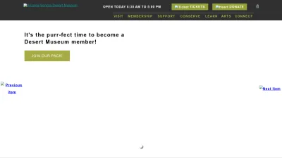 Screenshot preview of desertmuseum.org