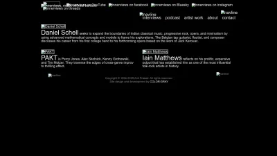 Screenshot of Innerviews.org