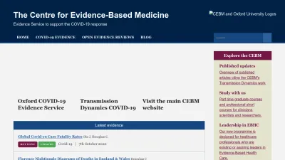 Screenshot of Cebm.net