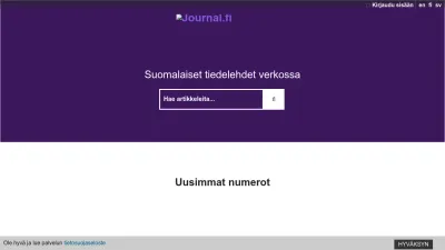 Screenshot of Journal.fi