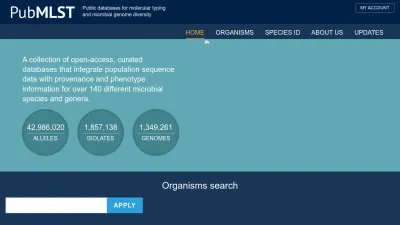 Screenshot of Pubmlst.org