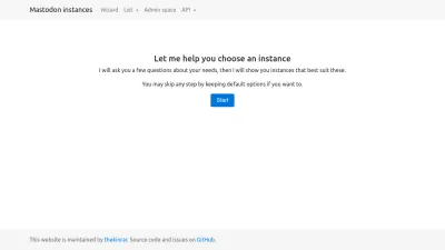 Screenshot of Instances.social