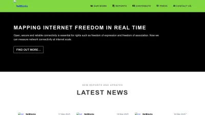 Screenshot of Netblocks.org