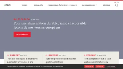 Screenshot of Iddri.org