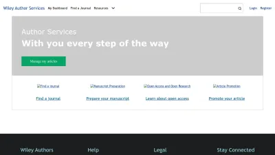 Screenshot of Authorservices.wiley.com