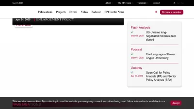 Screenshot of Epc.eu