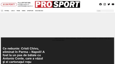 Screenshot of Prosport.ro