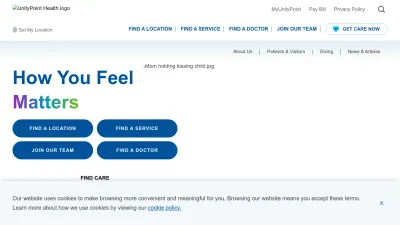 Screenshot of Unitypoint.org