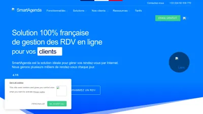 Screenshot of Smartagenda.fr