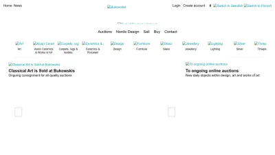 Screenshot preview of bukowskis.com