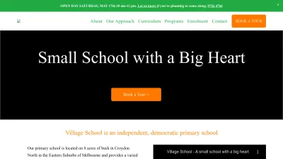 Screenshot of Villageschool.vic.edu.au