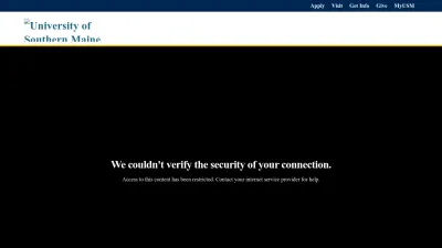 Screenshot of Usm.maine.edu
