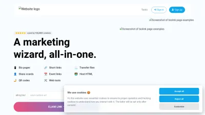 Screenshot of Allmy.bio