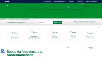 Screenshot of Bancoamazonia.com.br