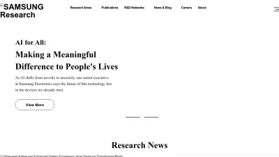 Screenshot of Research.samsung.com