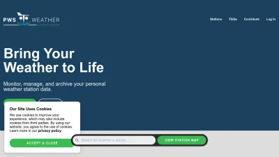Screenshot of Pwsweather.com
