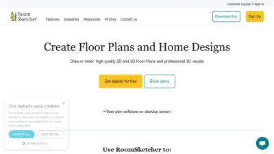 Screenshot of Roomsketcher.com