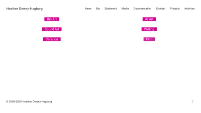 Screenshot of Deweyhagborg.com