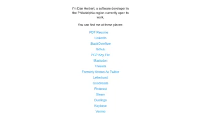 Screenshot of Dan.herbert.io