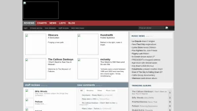 Screenshot of Sputnikmusic.com