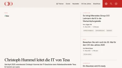 Screenshot of Cio.de