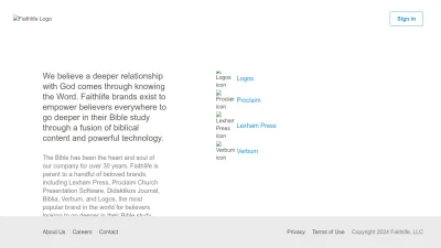 Screenshot of Faithlife.com