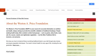 Screenshot of Westonaprice.org